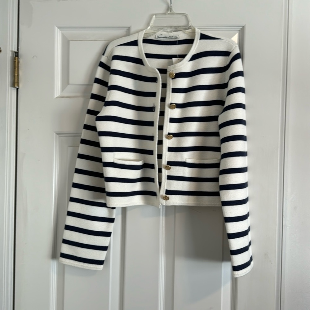 Abercrombie striped sweater size small